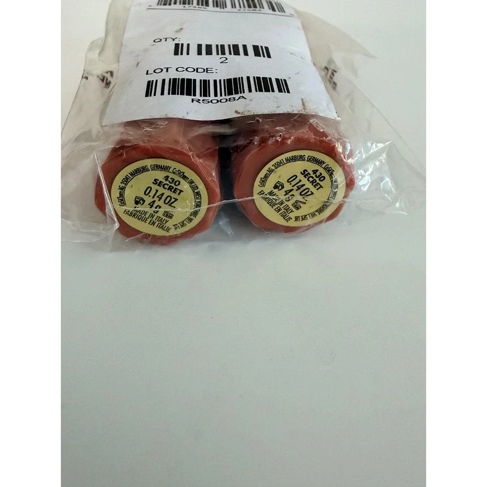 Milani Fruit Fetish Lip Oil 2pk Cranberry Currant 0.135oz Red Gloss NWT NEW